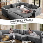 88.2" Sectional Sleeper Sofa - Image 4
