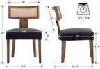 VESCASA Linen Upholstered Dining Chairs - Image 7