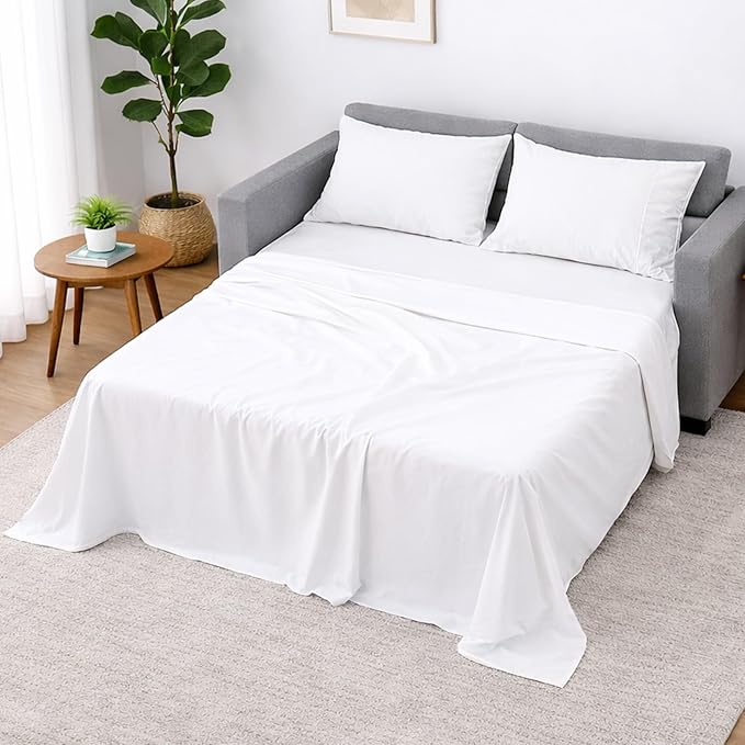 Cottington Lane Sleeper Sofa Sheets Full Size, 4 Piece Premium Quality 100% by CottingtonLane