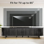 80" Mid Century Modern TV Stand, Wood TV Consoles - Image 7