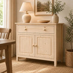 From the Tree Furniture 44" Wide Solid Pine Shaker Sideboard Buffet Cabinet — 2 - Image 8