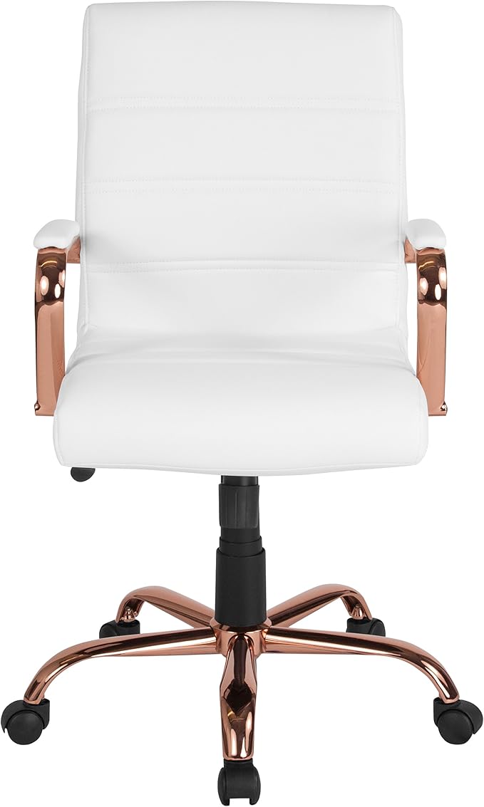 Flash Furniture Whitney Mid-Back Swivel LeatherSoft Desk Chair - Image 13