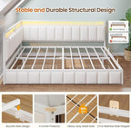 DICTAC Corner Queen Bed Frame - Image 8