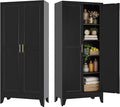 Bevivog Black Tall Bathroom Storage Cabinet, Metal Storage Cabinet by BevivogStylishCabinetsOrganizeYourSpace