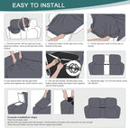 Ruaozz Loveseat Recliner Covers - Image 6