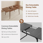 Muwuele Solid Wood Extendable Dining Table - Image 4