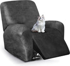 ANARACHON Leather Look Recliner Chair Covers, 4-Pieces Stretch Recliner Cover by ANARACHON
