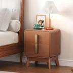 Mid Century Modern Nightstand Set of 2, Wood Bedside Table - Image 8