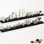 Fun Memories 67 Inch Fireplace Mantel Shelf, Deep Floating Shelves by FunMemories