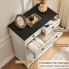 Joaxswe Farmhouse 6 Drawer Dresser - Image 8