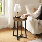HOOBRO Side Table, Round End Accent Table - Image 2