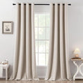 MIULEE 100% Blackout Linen Curtains by MIULEE