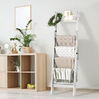 Honest Blanket Ladders for The Living Room, 6-Tier Blanket Holder, Wall-Leaning - Image 2