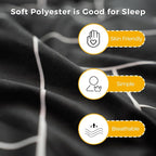 MAXYOYO Black Geometric Pattern Futon Mattress, Japanese Floor Mattress Quilted - Image 3