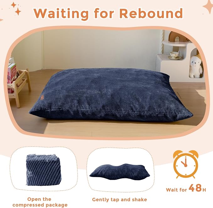 MAXYOYO 3 in 1 Kids Bean Bag Chair Couch, Convertible Chair Folds from Bean Bag - Image 7