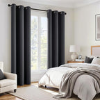 MIULEE Grey 100% Blackout Curtains - Image 6