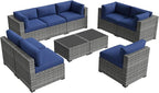 Aoxun Patio Furniture Sets, 10-Piece Outdoor Patio Furniture - Image 7