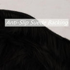 duduta Black Faux Fur Rug 2x3 ft, Small Fluffy Bedside Rug Seat Covers | Shag - Image 5