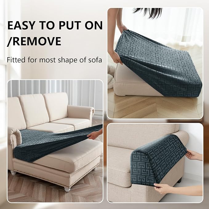 UNBBRRL Stretch Couch Backrest Cushion Cover - Image 4