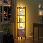 Furnulem Corner Shelf, 5-Tier Corner Cabinet - Image 6
