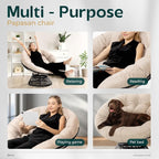 Bme 40" Ergonomic Wicker Papasan Chair - Image 7