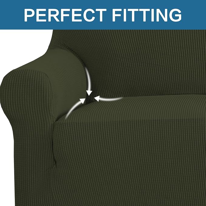 H.VERSAILTEX Stretch Couch Cover Loveseat Covers - Image 5