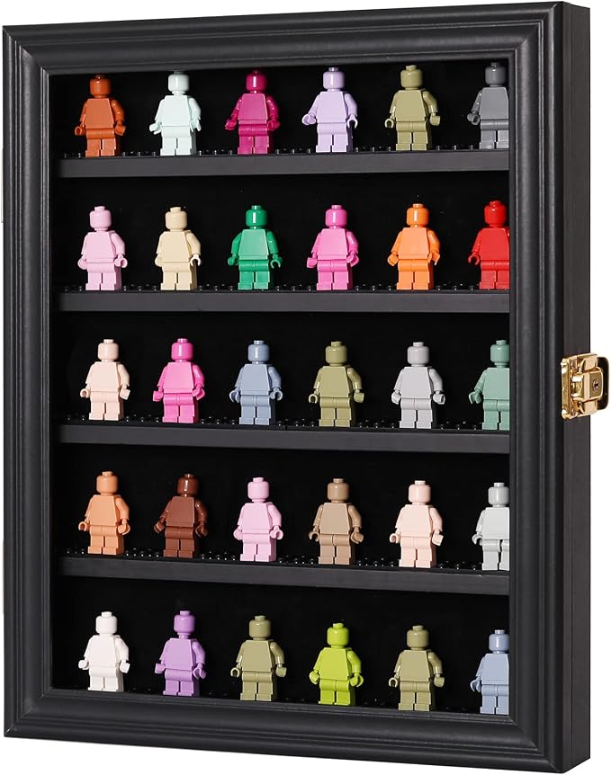 VERANI Minifigures Miniature Display Case Collectibles Display Box Wall Mount by VERANI