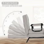 Hupmad Convertible Bed Sleeper Chair, Tri-fold Upholstered Armchair Sleeper - Image 6