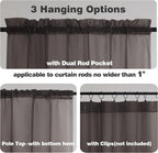 Chyhomenyc Chocolate Brown Sheer Valances - Image 5