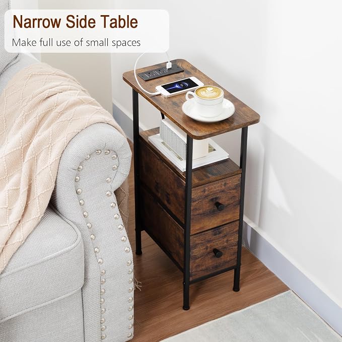 LOAKEKEL Narrow End Table Living Room - Image 4