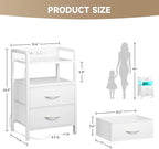 Lazzanto Night Stand Bedside Table Bedroom - Image 3