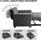 3 in 1 Convertible Sofa Bed，52.8" Pull Out Couch - Image 6
