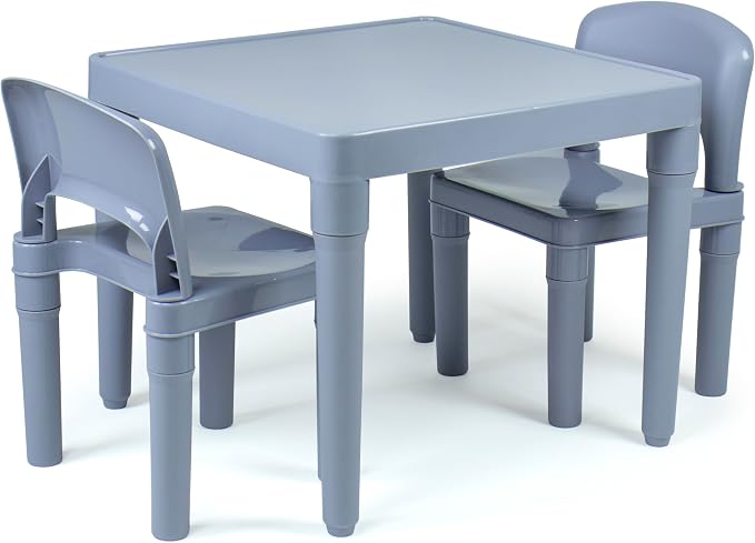 Humble Crew Kids Plastic Table and Chair Set, Toddler Activity Table by HumbleCrew