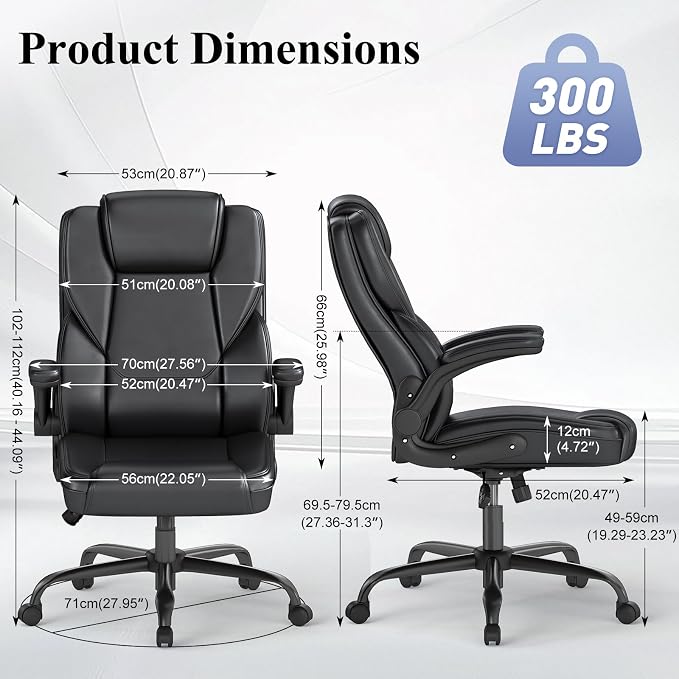 AnyGod Executive Office Chair, Comfy Ergonomic Computer Desk Chairs - Image 3