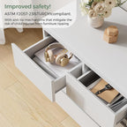 Jocoevol Modern White 7 Drawer Dresser - Image 4