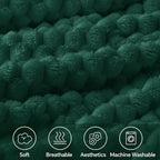 BEDELITE Dark Green Twin Blanket - Image 3