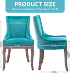 Modern Dining Chairs Set of 2, High Back Dining Chairs Side Chairs - Image 3