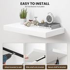 Dreamland 32" Floating Shelves for Wall, Wall-Mounted Shelves for Bedroom - Image 5
