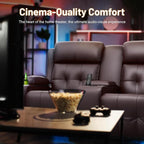 Recliner Sofa Set, Home Theater Seating Wall Hugger Recliners - Image 9