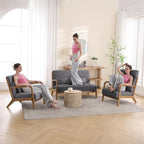 INZOY Mid Century Modern Accent Chair - Image 8