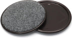 12Pcs Round Metal Felt Furniture Caster Cups, 4Inch Carpet-Bottom Furniture by Unknown