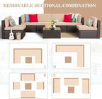 Vongrasig 8 Pieces Patio Furniture Set - Image 8