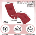 Outdoor Chaise Lounge Cushions - Image 2