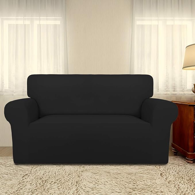 PureFit Stretch Loveseat Covers Fleece Couch Covers - Image 2