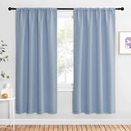 NICETOWN Blackout Curtains for Living Curtains, Vintage Blue, 1 Pair, 34-inch W by NICETOWN