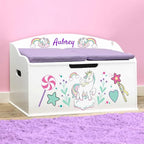 DIBSIES Personalized Creative Wonders Toy Box, Unicorns & Rainbows, 30 x 19.25 - Image 3