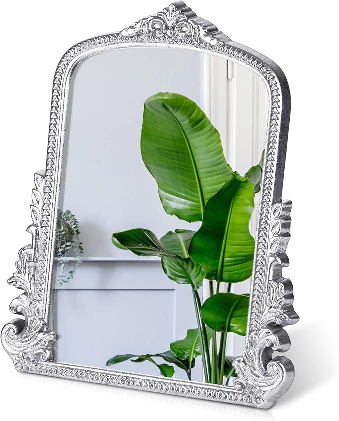 Vintage Makeup Mirror, Vanity Desk Mirror Antique Traditional Tabletop Mirrors by Willannals