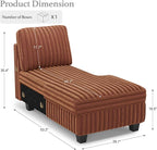 Belffin Modular Sectional Storage Chaise Module - Image 2