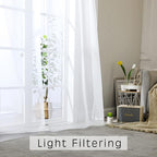 Sheer White Curtains 108 Inches Long - Image 5