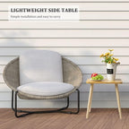 FORAOFUR Side Table, Modern Small End Table, Wood Nightstand - Image 9